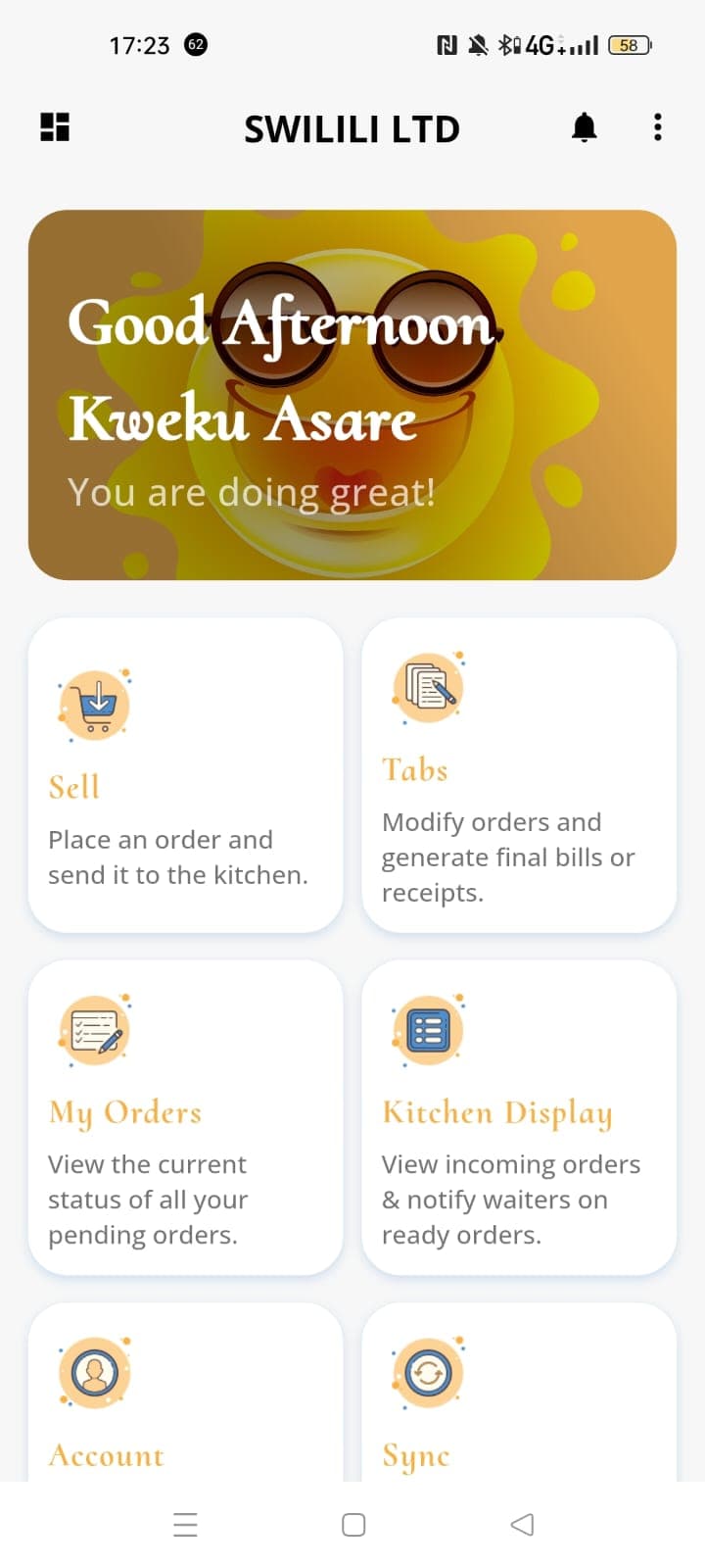 Hospitality interface 2